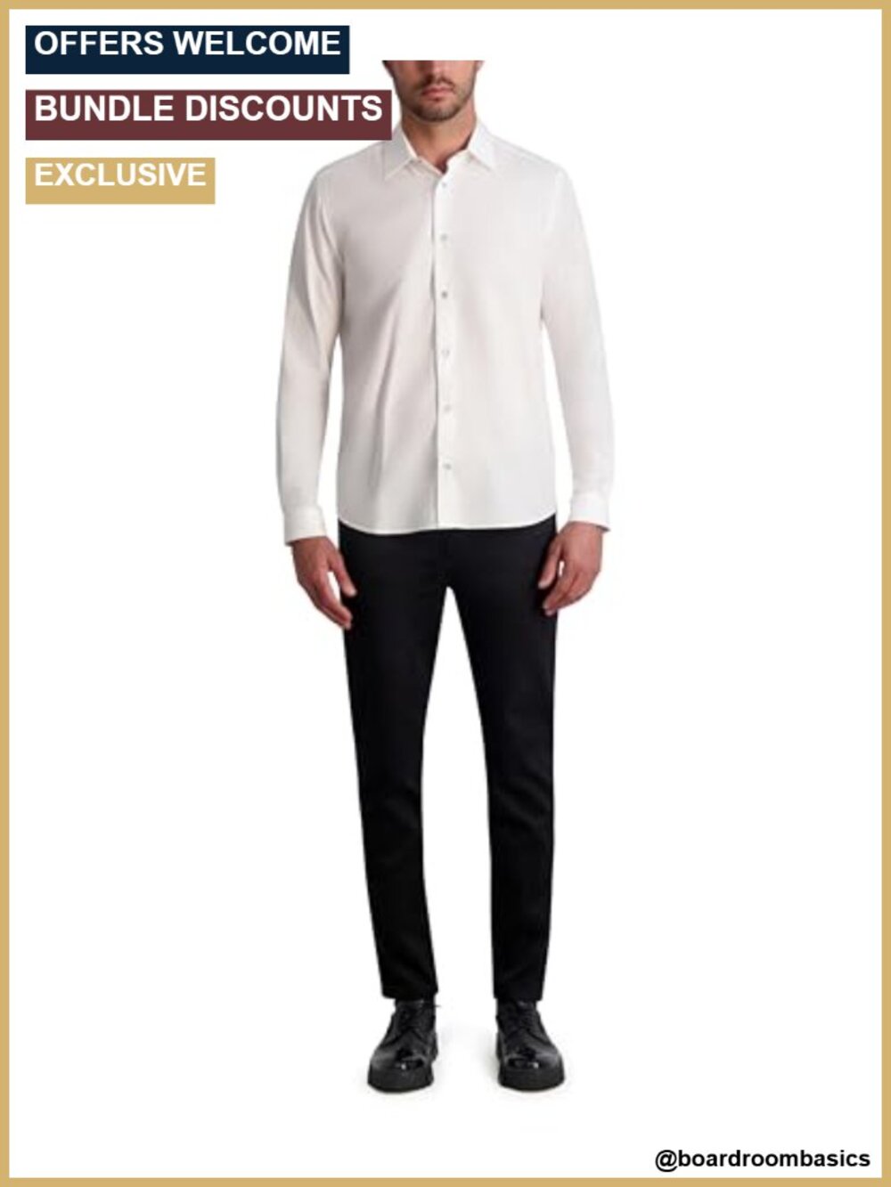 Jacquard Tonal Polka Dots Long Sleeve Shirt Men's Regular Fit Cotton Viscose